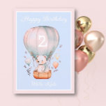 Happy Birthday girl congrats greeting card<br><div class="desc">card for little girl birthday. Change the age on the card for customised item!</div>