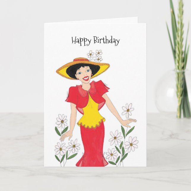 Happy Birthday Girlfriend Card (Front)