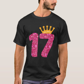 Happy Birthday Girls 17th Party 17 Years Old Bday T-Shirt