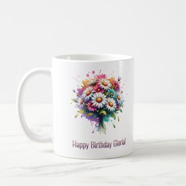 Happy Birthday Gloria Coffee Mug (Left)