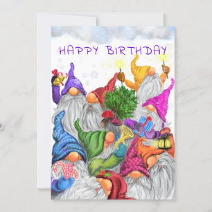 Happy Birthday - Gnomes Birthday Celebration - Fun