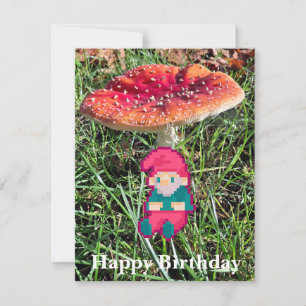 Happy Birthday, gnoom Pixelart, Pixel Art  Holiday Card