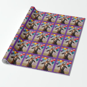 Happy Birthday Goat Wrapping Paper