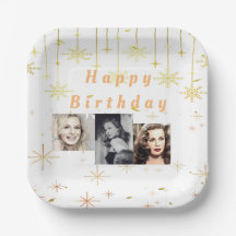 Happy Birthday Gold Glitter all years 