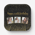 Happy Birthday Gold Glitter Photos Any Year Custom