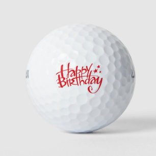 Happy Birthday Golf Balls