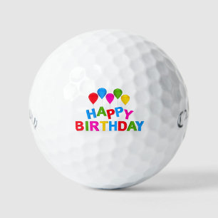 Happy Birthday Golf Balls