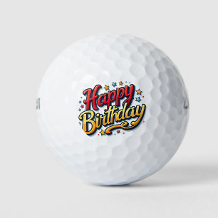 Happy Birthday  Golf Balls