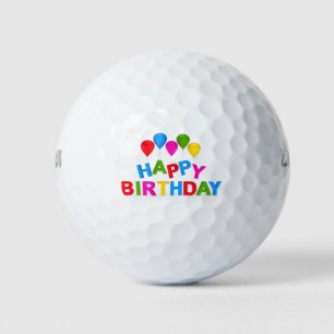 Happy Birthday Golf Balls
