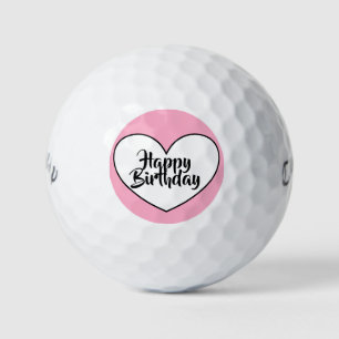 Happy Birthday golf balls by dalDesignNZ