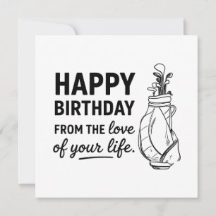 Happy Birthday Golfer  Card