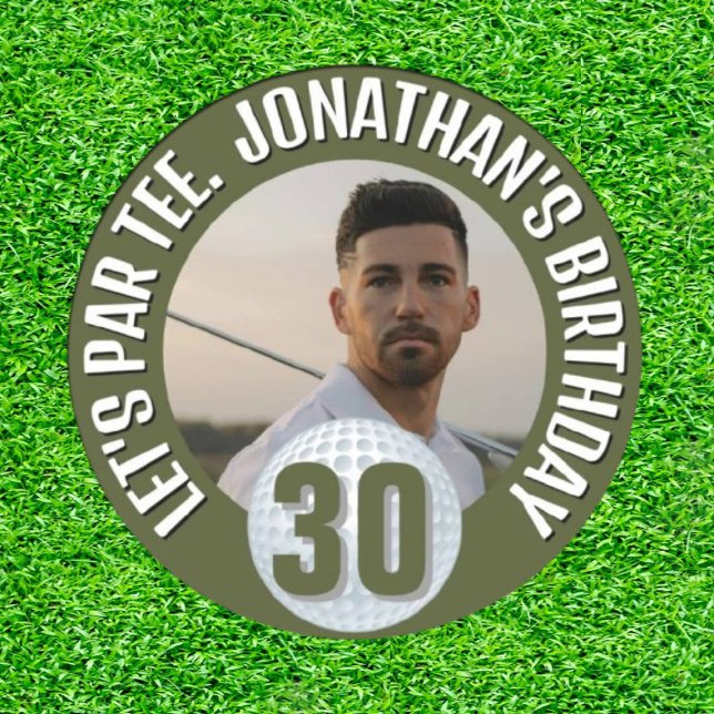 Happy Birthday, Golfing Legend Paper Plate (Celebrate Greatness, One Slice at a Time!)