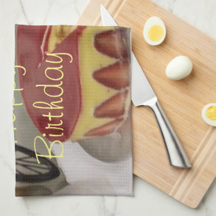 Happy Birthday Good Morning Tea Towel