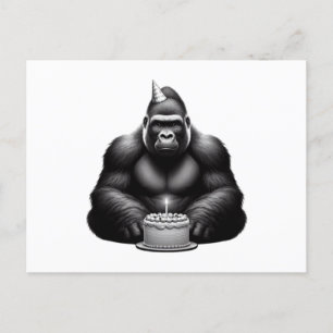 Happy Birthday Gorilla Postcard