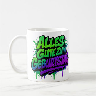 Happy birthday, graffiti 1 coffee mug