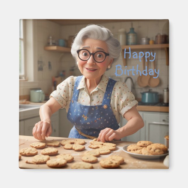 Happy Birthday Gramma Magnet (Front)