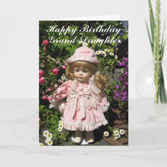 Happy Birthday Grand-daughter Card (Front)