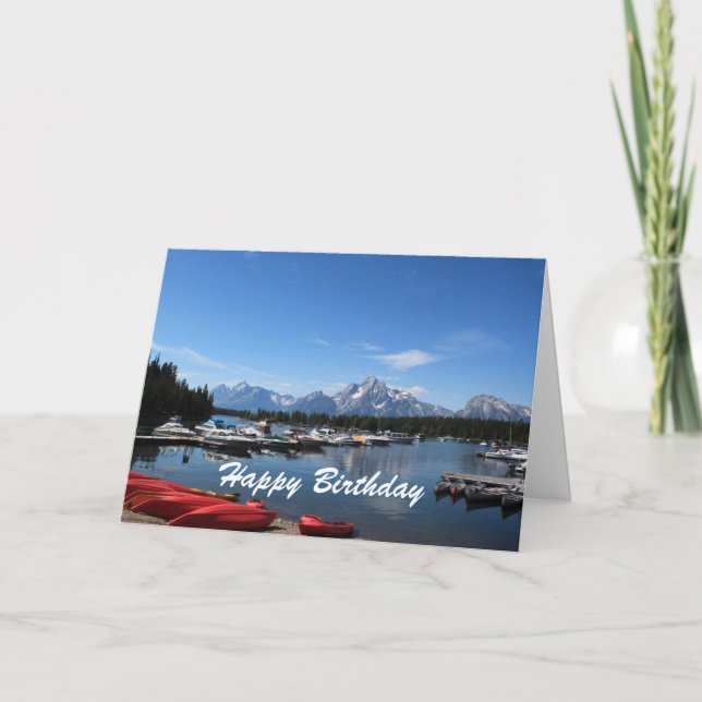 Happy birthday, Grand Teton National Park Card (Front)