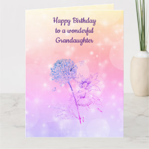 Happy Birthday Grandaughter Card