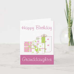 Happy Birthday Granddaughter Card