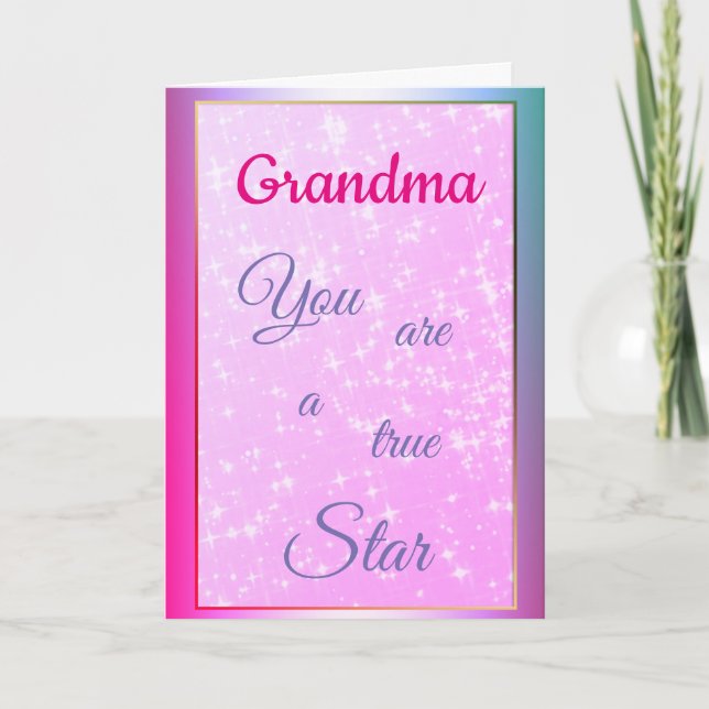 Happy Birthday Grandma design Card (Front)