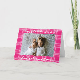 Happy Birthday Grandma Personalised Photo Card