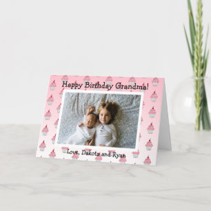 Happy Birthday Grandma  Photo Card