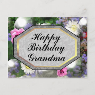 Happy Birthday Grandma Postcard