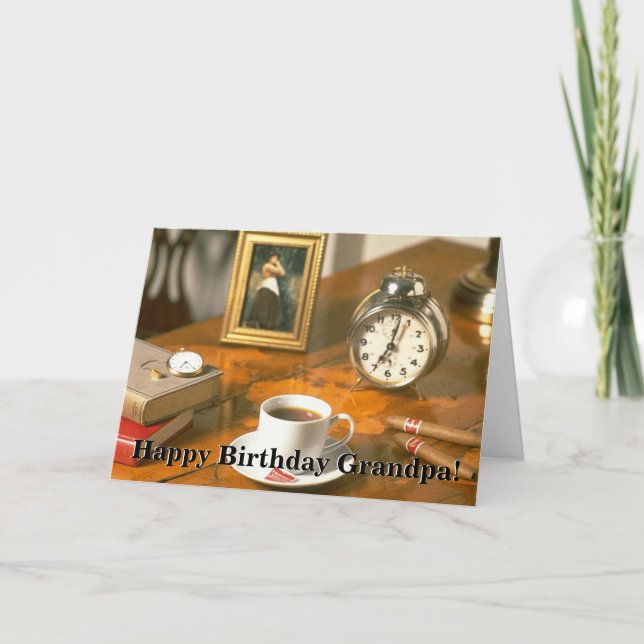 Happy Birthday Grandpa 1 Card (Front)