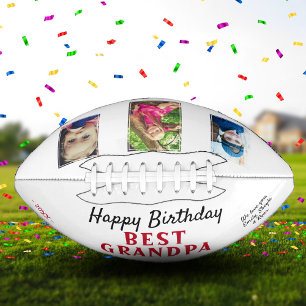 Happy Birthday Grandpa 3 Photo Collage American Football