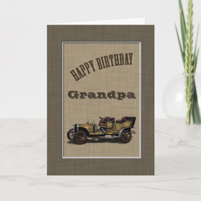 Happy Birthday Grandpa Card (Front)