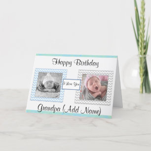 "Happy Birthday Grandpa" Photo Birthday Card