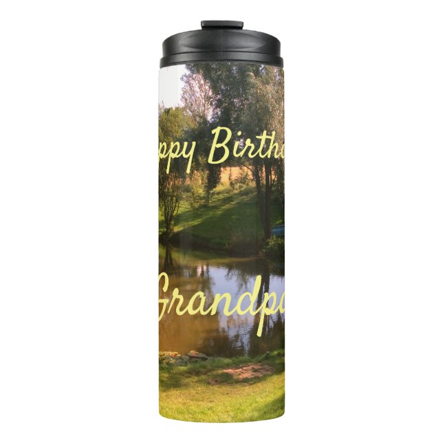Happy Birthday Grandpa Thermal Tumbler (Front)