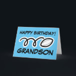 Happy Birthday Grandson athletic rugby ball sports Card<br><div class="desc">Happy Birthday Grandson athletic rugby ball sports greeting Card . Wish your grandchild a Happy Birthday with this sporty greeting card for kids. Cute print for boys and girls. Also great for son in law and other family members.</div>