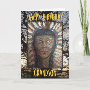 Happy Birthday Grandson Card