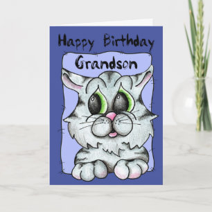 Happy Birthday Grandson Card