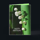 Happy Birthday Great Granddaughter Lily of the Val Card<br><div class="desc">Lily of the Valley is a favorite flower to celebrate birthdays,  especially in the spring. You can personalize and change the text and upload your own photographs.</div>