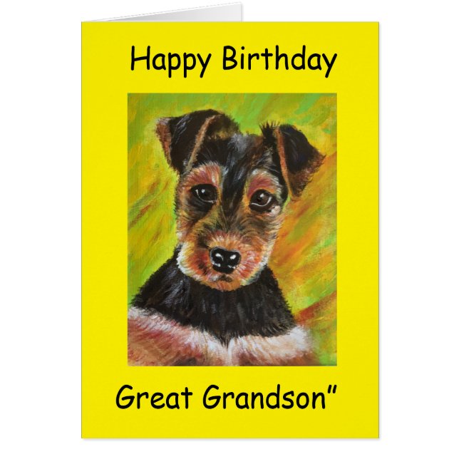 Happy Birthday Great Grandson (Front)