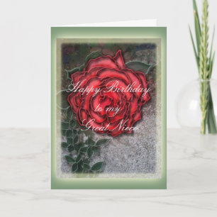 Happy Birthday Great Niece Card