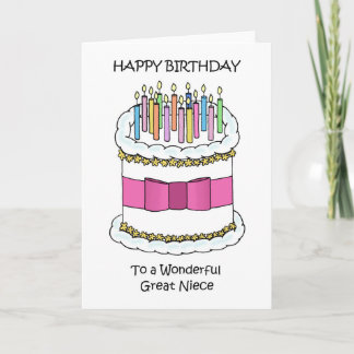 Happy Birthday Great Niece Card