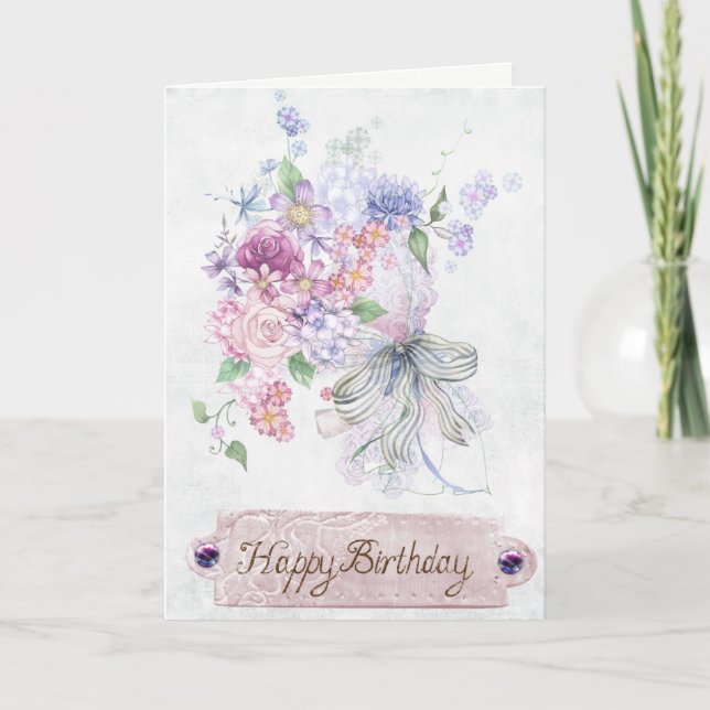 Happy Birthday Greeting Card (Front)