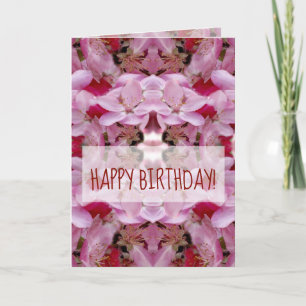 Happy Birthday Greeting Card, Floral Dream Card