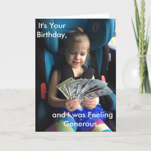 Happy Birthday Greeting Card, Humourous Card