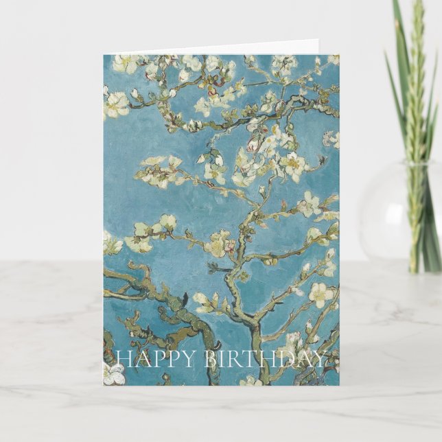 HAPPY BIRTHDAY GREETING CARD : VINCENT Van Gogh (Front)