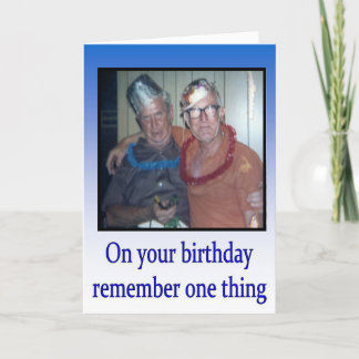 Happy Birthday greeting card vintage humour