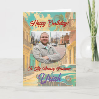 Happy Birthday Greeting Card with Photo