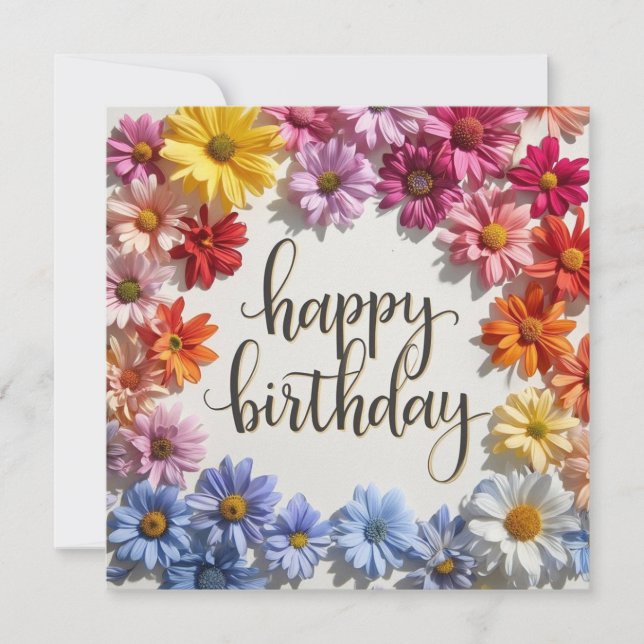 Happy Birthday Greeting Cards  (Front)