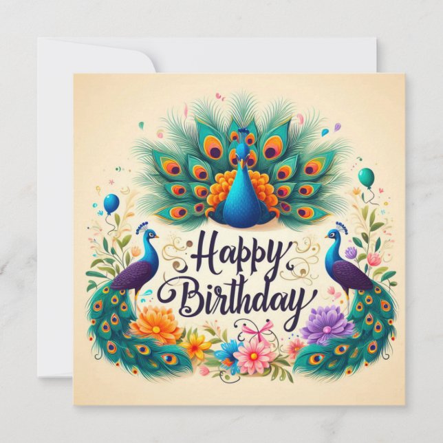 Happy Birthday Greeting Cards  (Front)