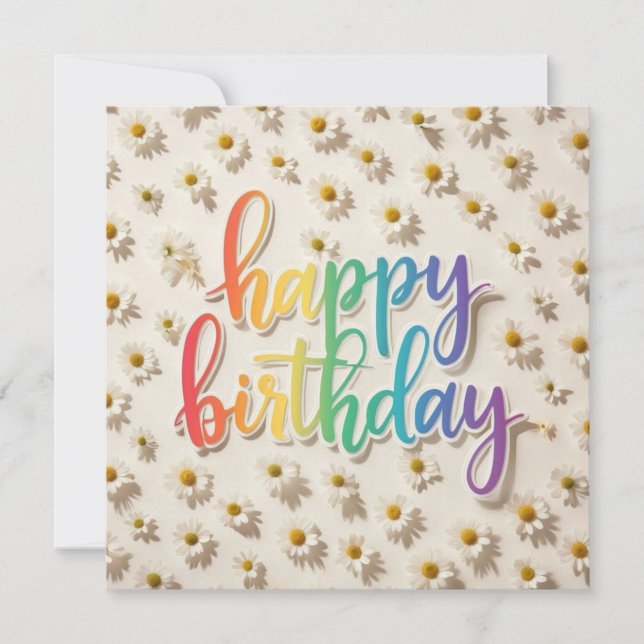 Happy Birthday Greeting Cards  (Front)