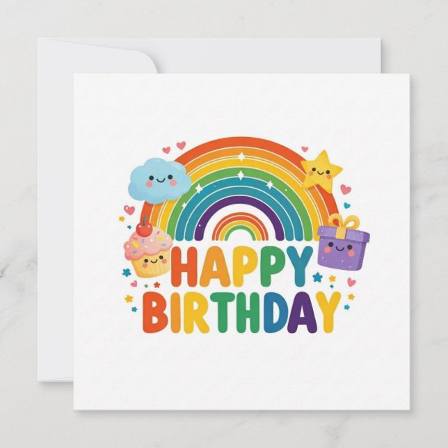 Happy Birthday Greeting Cards  (Front)